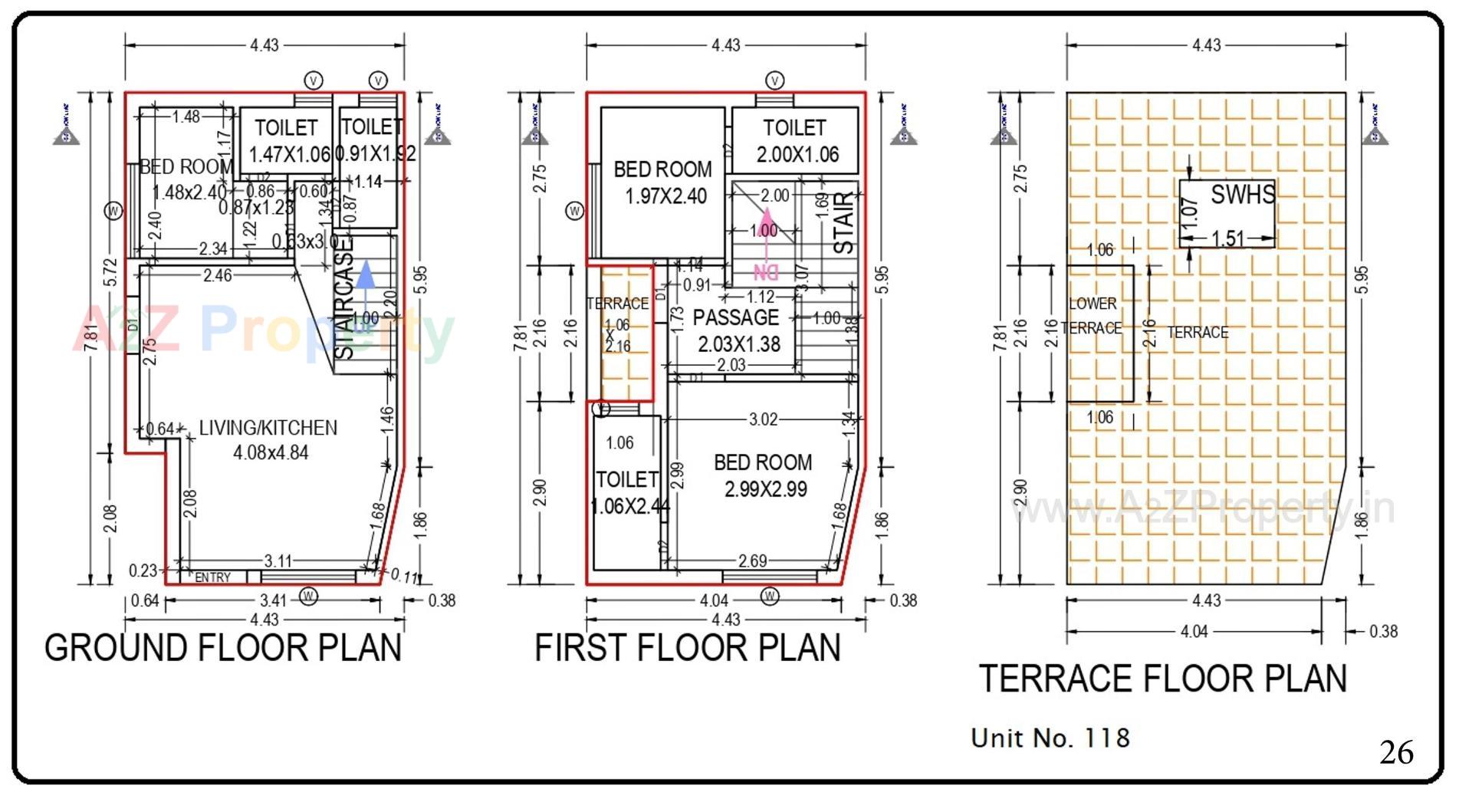 Layout of real estate project Sai Villa located at Palanpur, Banaskantha, Gujarat