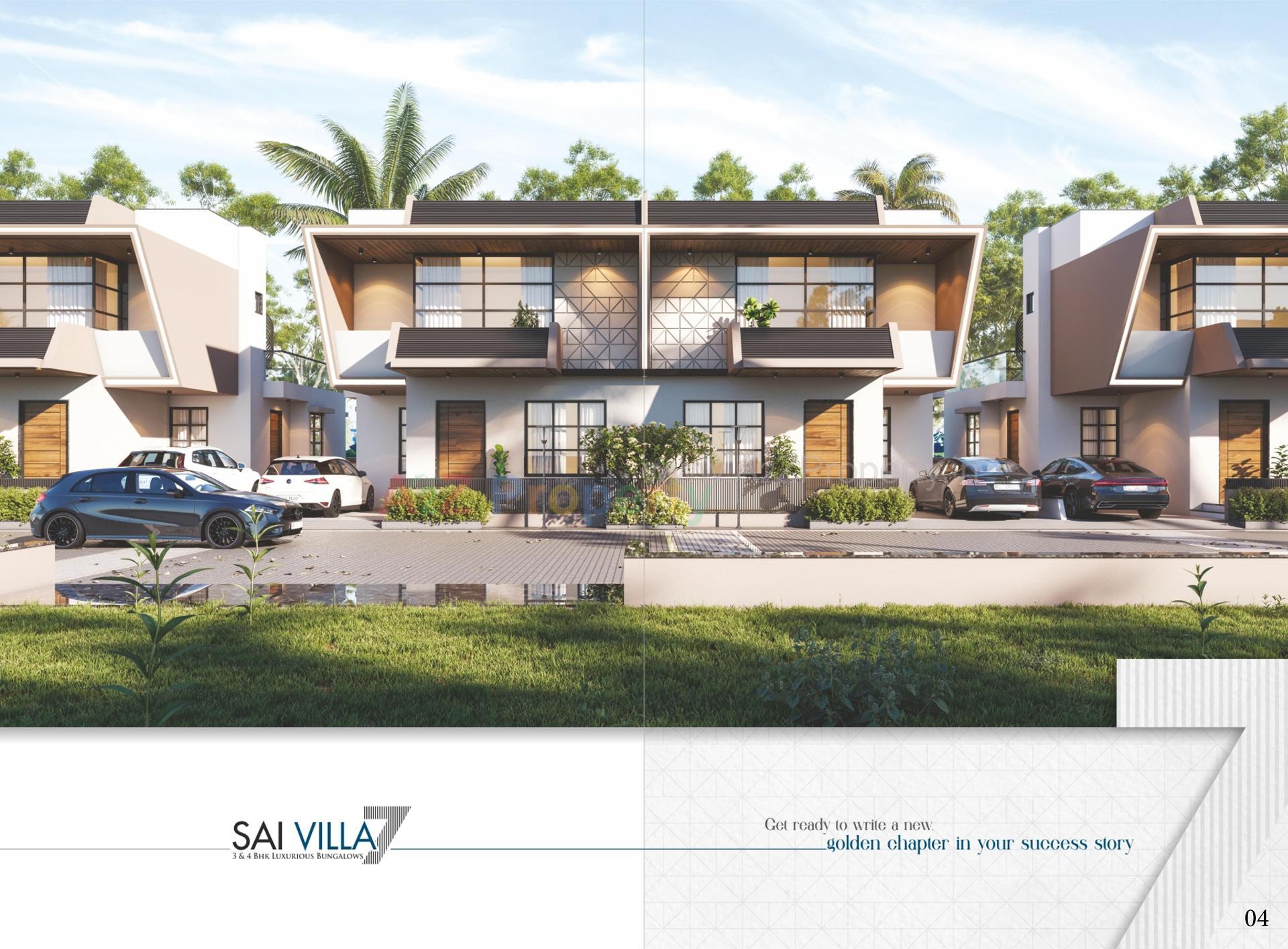 3D Elevation of real estate project Sai Villa located at Palanpur, Banaskantha, Gujarat