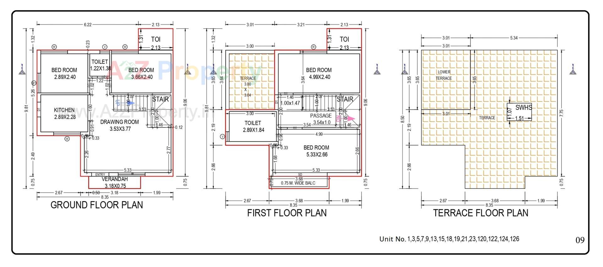 Layout of real estate project Sai Villa located at Palanpur, Banaskantha, Gujarat