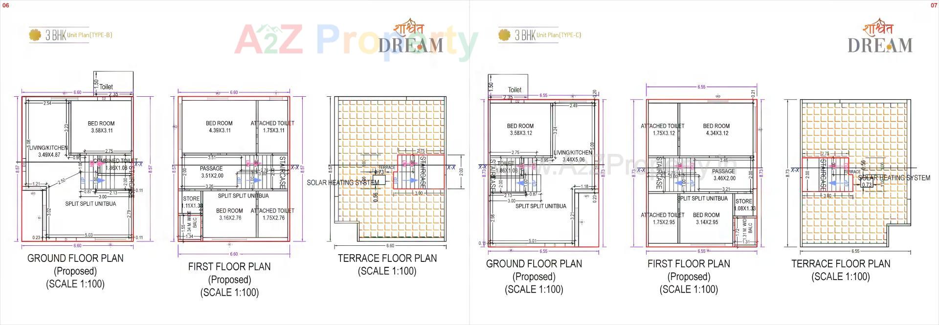 Layout of real estate project Shashwat Dream located at Palanpur, Banaskantha, Gujarat