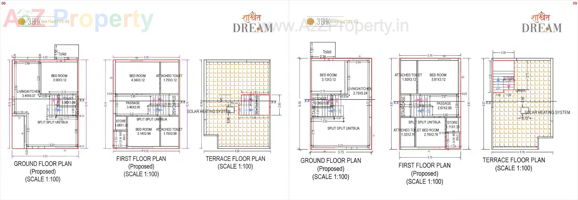 Layout of real estate project Shashwat Dream located at Palanpur, Banaskantha, Gujarat