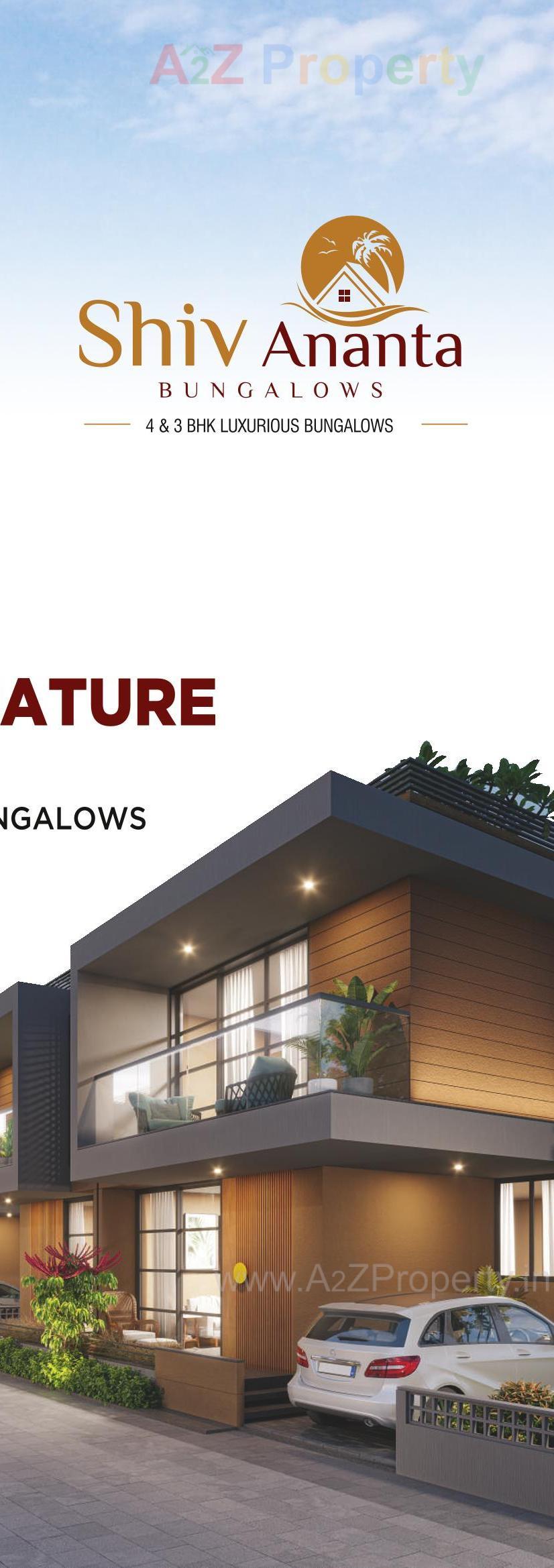 3D Elevation of real estate project Shiv Ananta Bunglows located at Palanpur, Banaskantha, Gujarat