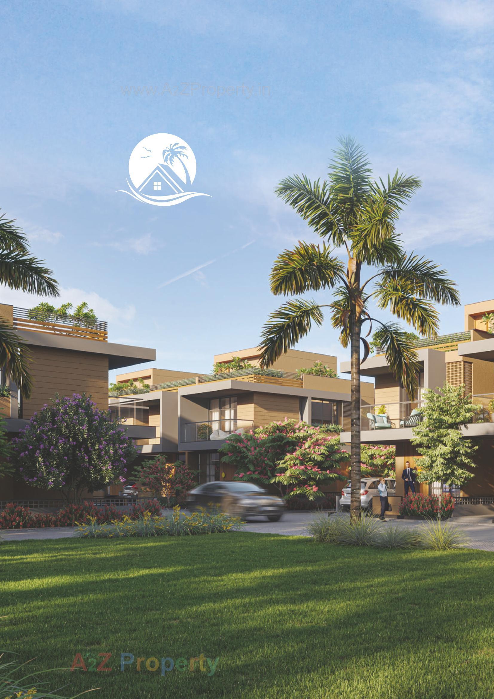 3D Elevation of real estate project Shiv Ananta Bunglows located at Palanpur, Banaskantha, Gujarat