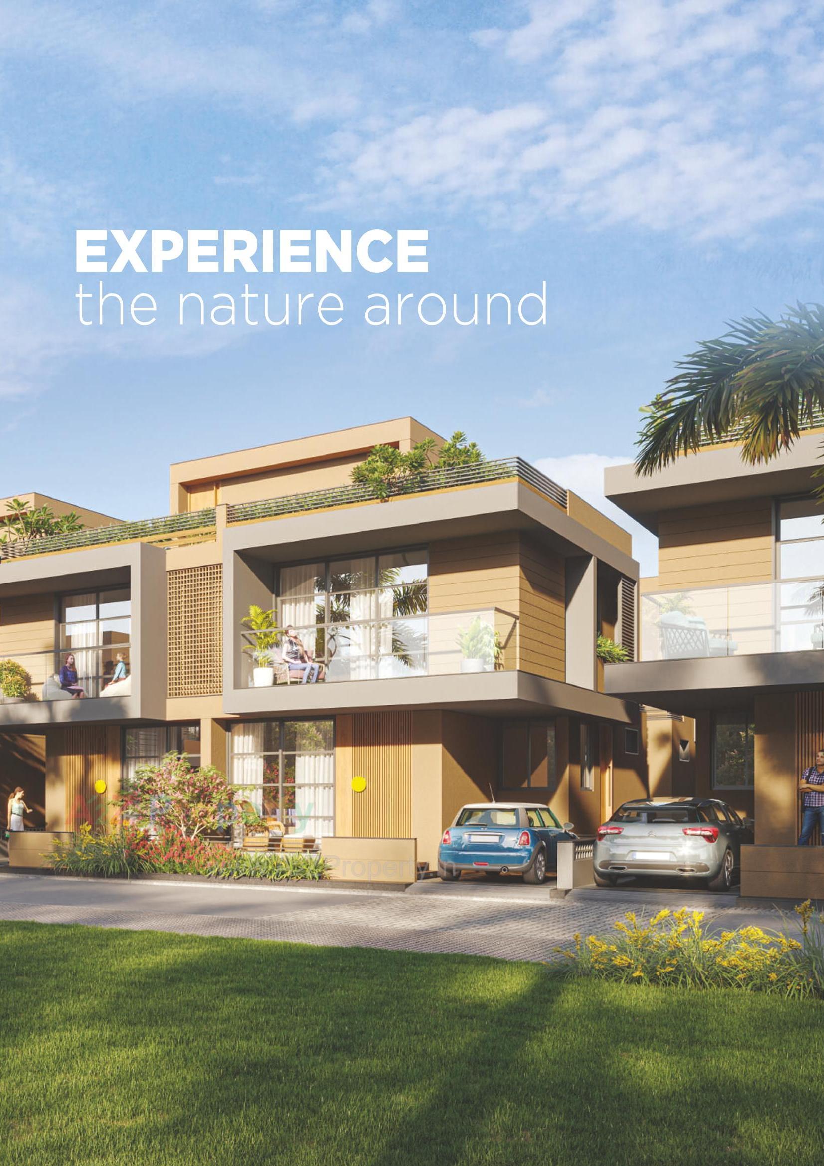 3D Elevation of real estate project Shiv Ananta Bunglows located at Palanpur, Banaskantha, Gujarat