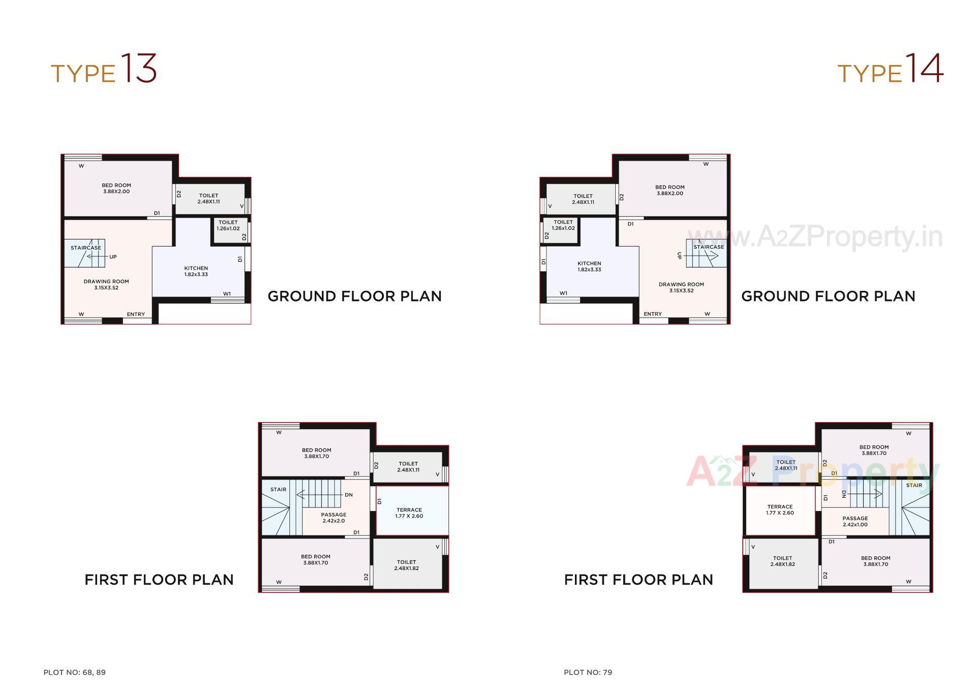 Layout of real estate project Shiv Ananta Bunglows located at Palanpur, Banaskantha, Gujarat