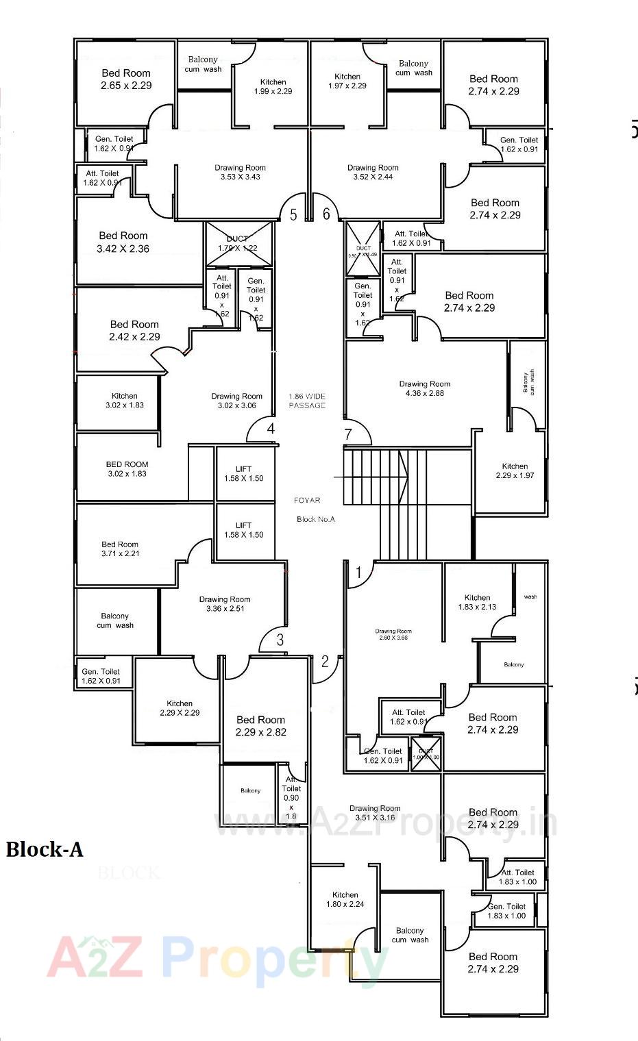 Layout of real estate project Shiv Appartments located at Palanpur, Banaskantha, Gujarat
