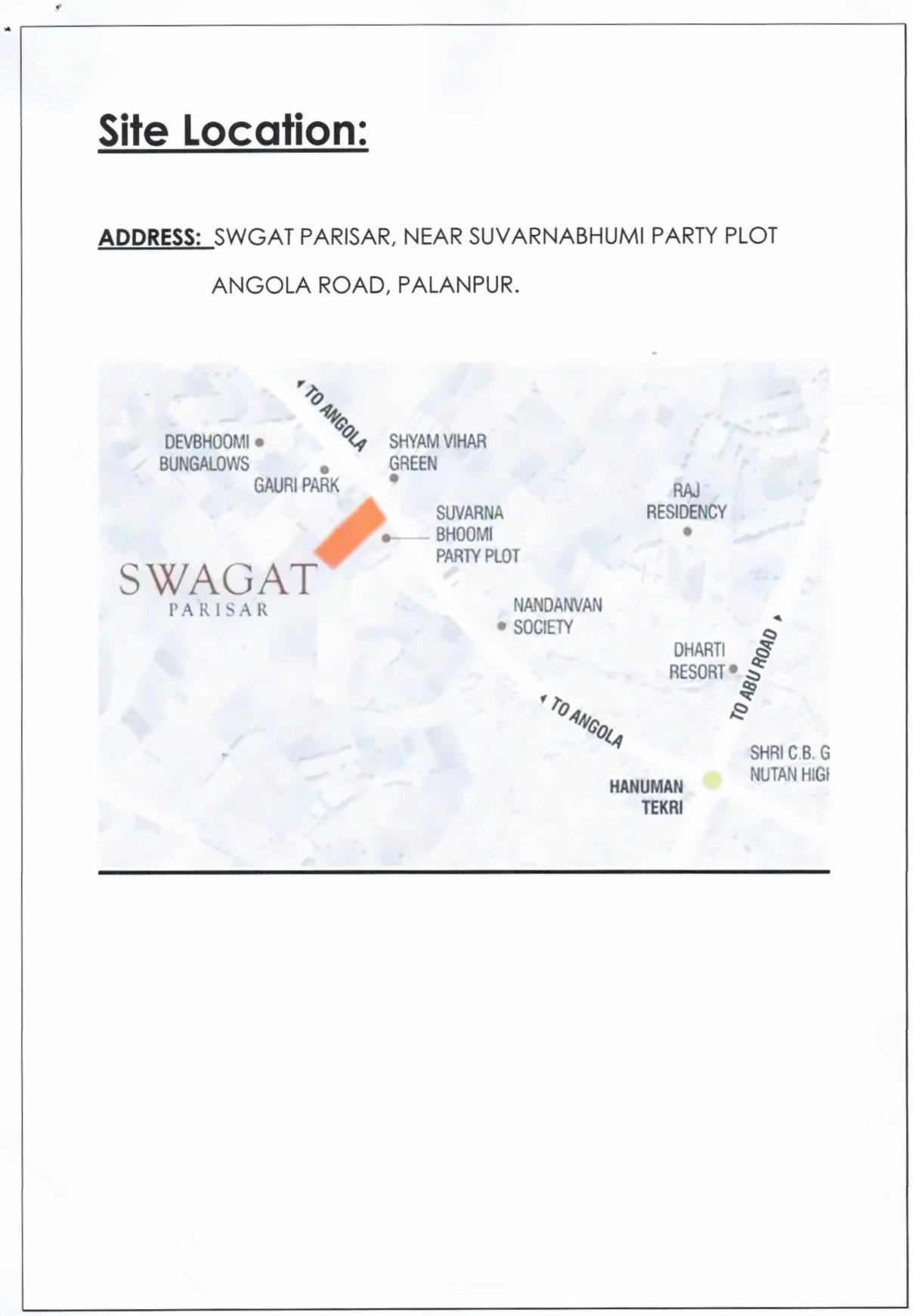  of real estate project Swagat Parisar located at Palanpur, Banaskantha, Gujarat