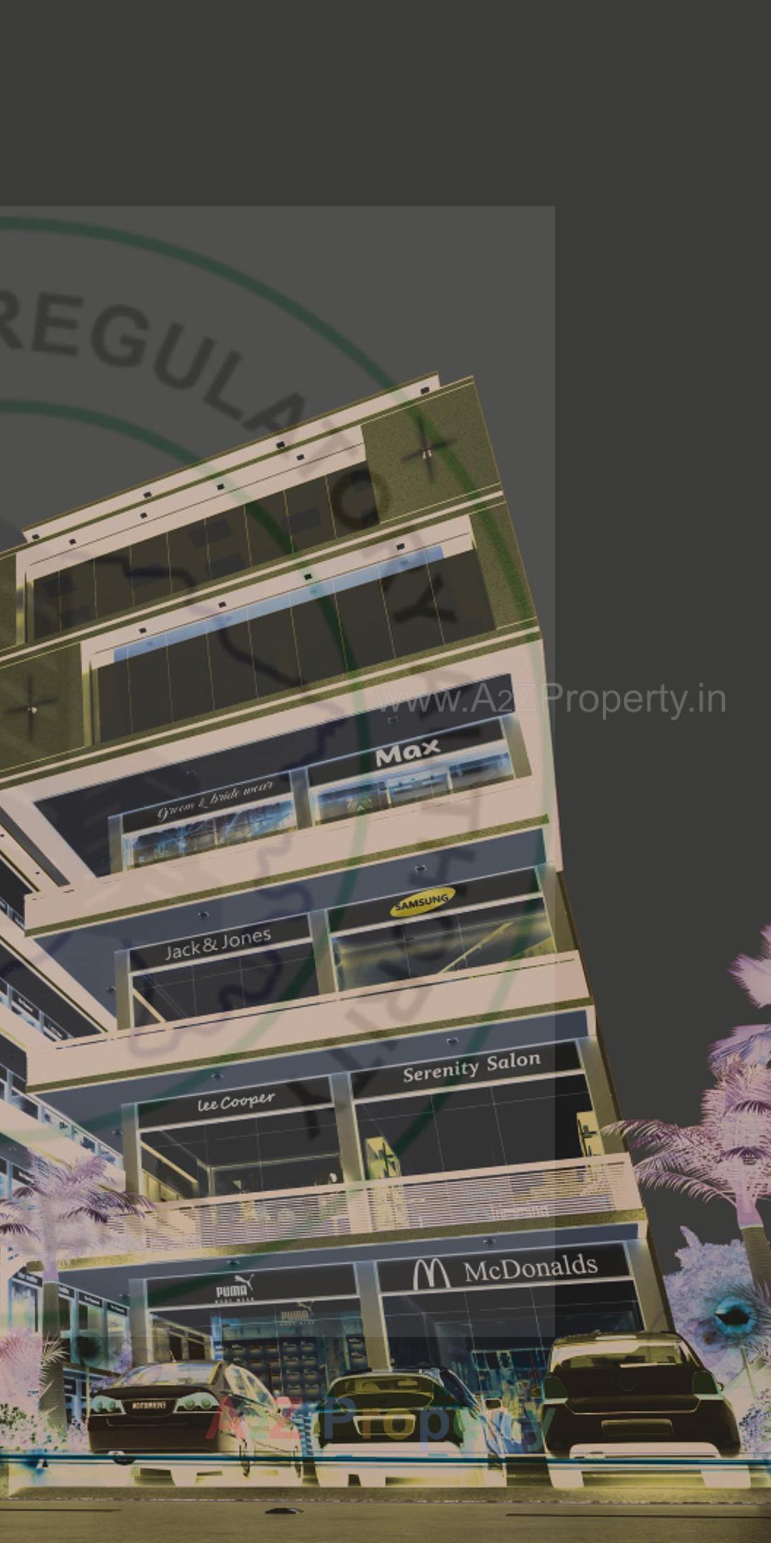 3D Elevation of real estate project Times Square located at Palanpur, Banaskantha, Gujarat