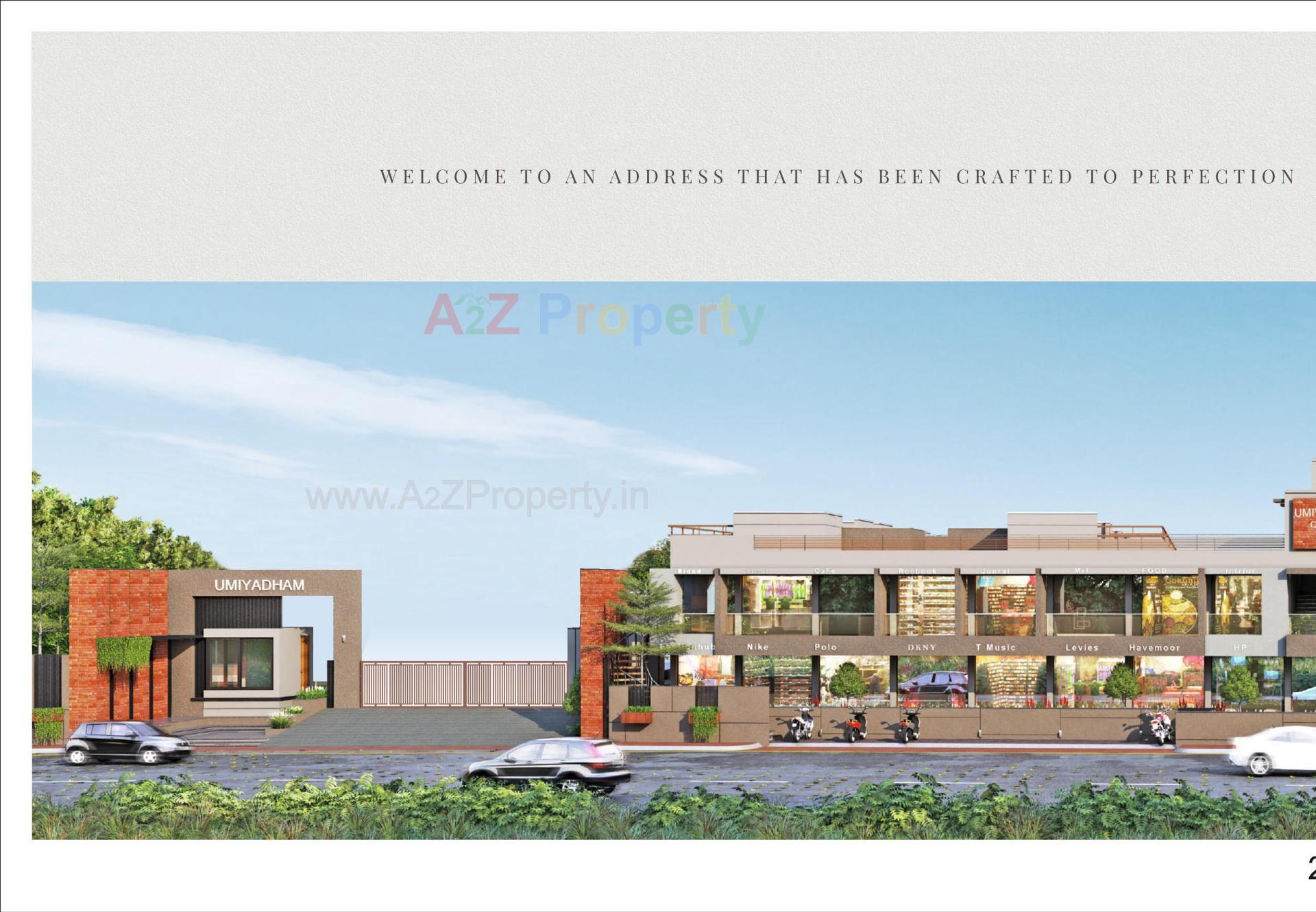 3D Elevation of real estate project Umiyadham located at Palanpur, Banaskantha, Gujarat