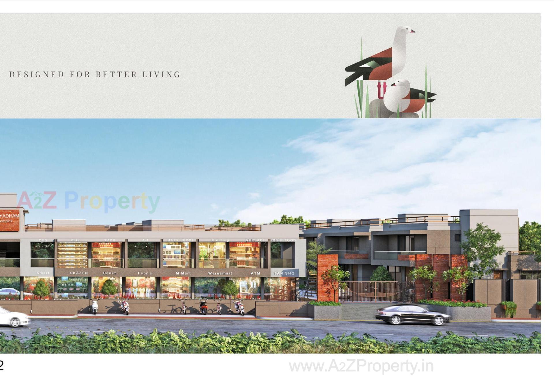 3D Elevation of real estate project Umiyadham located at Palanpur, Banaskantha, Gujarat