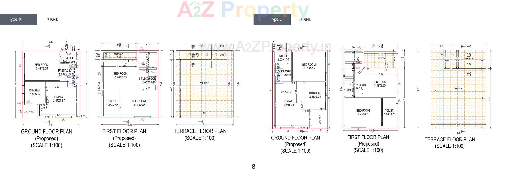 Layout of real estate project Umiyadham located at Palanpur, Banaskantha, Gujarat