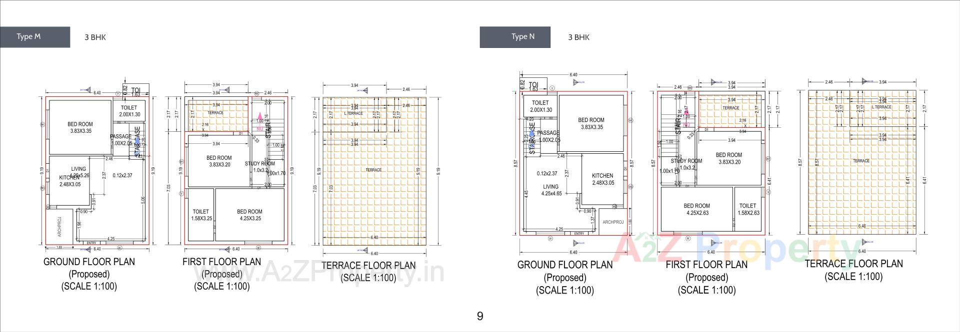 Layout of real estate project Umiyadham located at Palanpur, Banaskantha, Gujarat