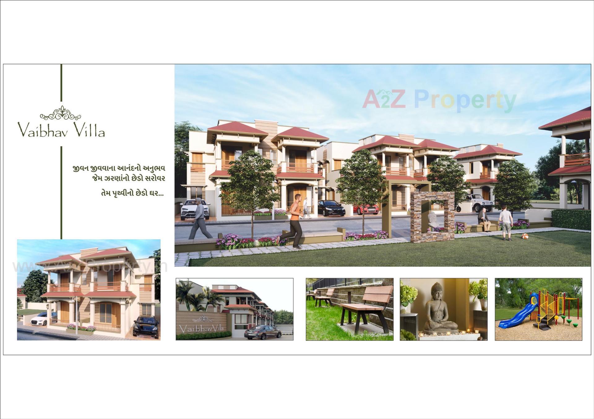 3D Elevation of real estate project Vaibhav Villa located at Palanpur, Banaskantha, Gujarat