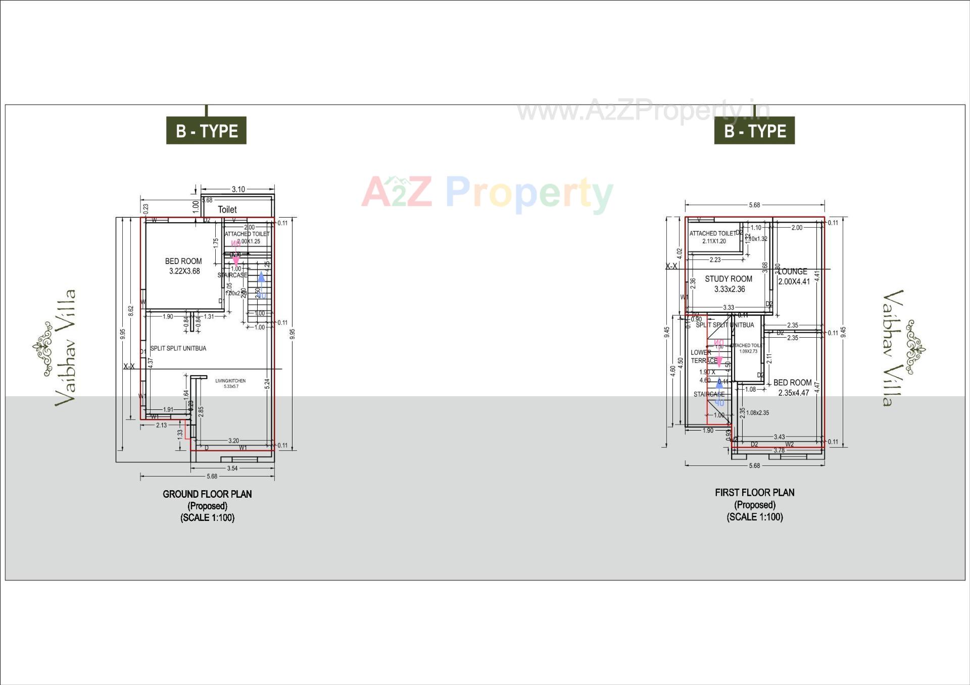 Layout of real estate project Vaibhav Villa located at Palanpur, Banaskantha, Gujarat