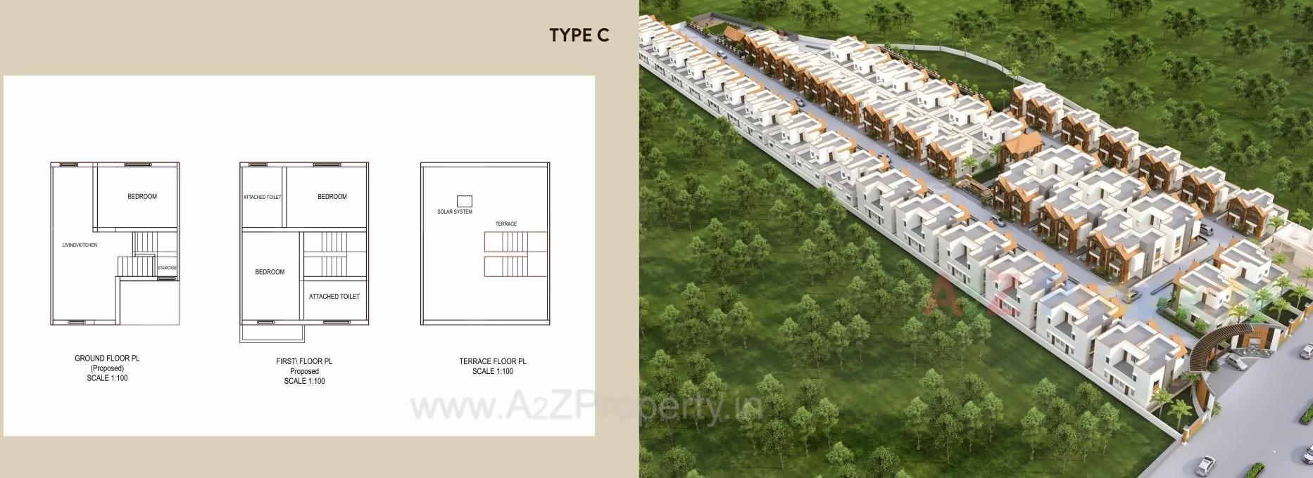 Layout of real estate project Vishwam located at Banaskantha, Banaskantha, Gujarat