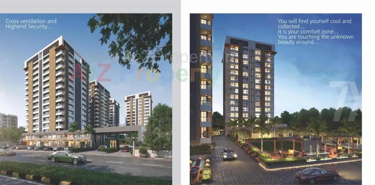 3D Elevation of real estate project 7 X Rivera located at Tavra, Bharuch, Gujarat