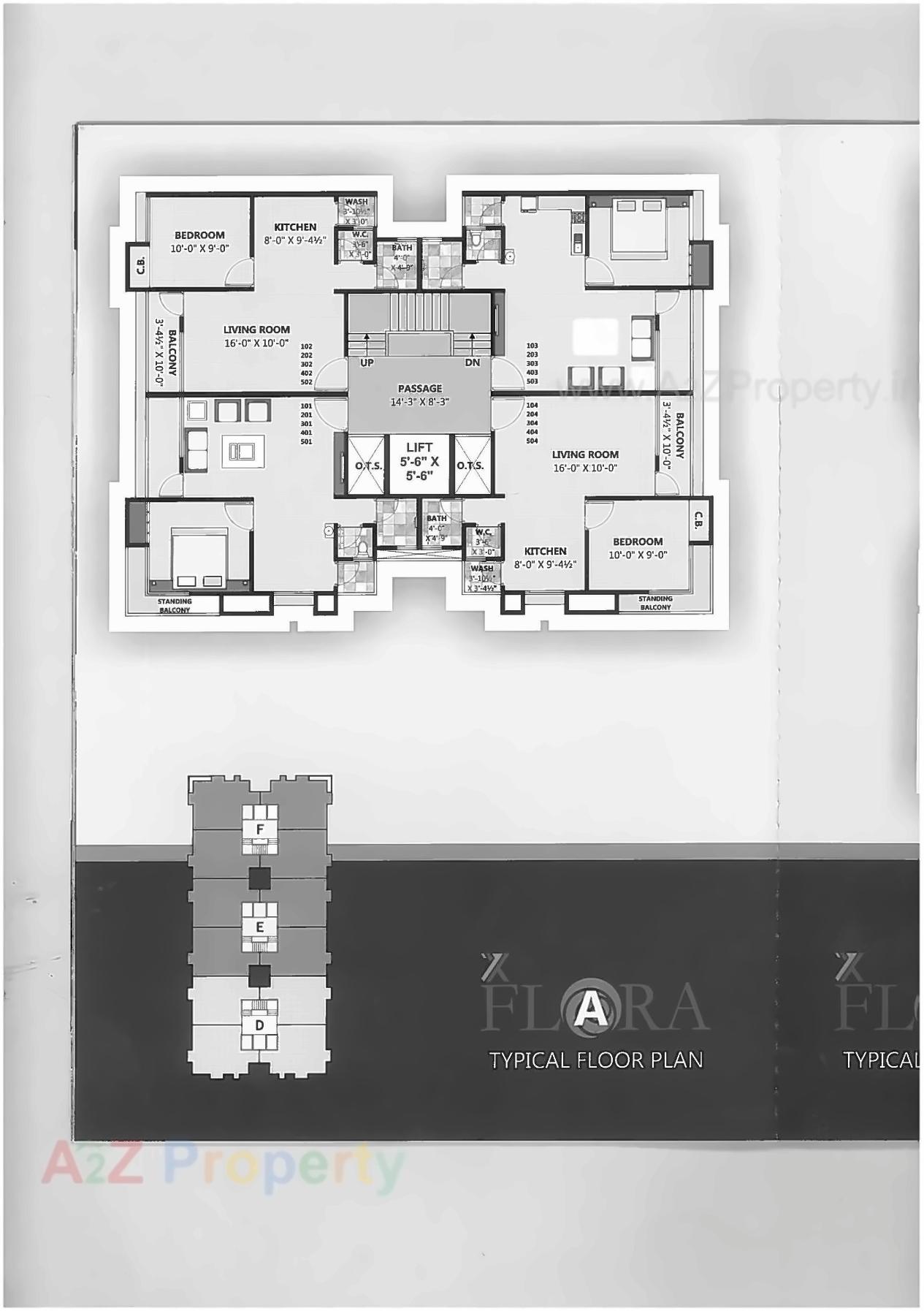 Layout of real estate project 7x Flora Residency located at Zadeshwar, Bharuch, Gujarat