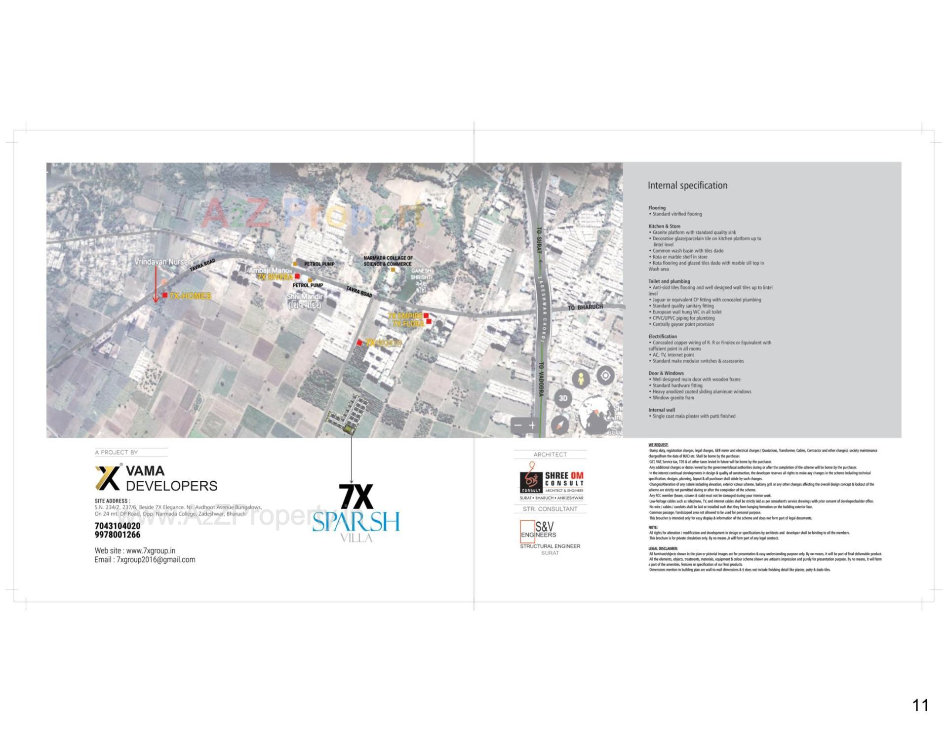  of real estate project 7x Sparsh Villa located at Zadeshwar, Bharuch, Gujarat