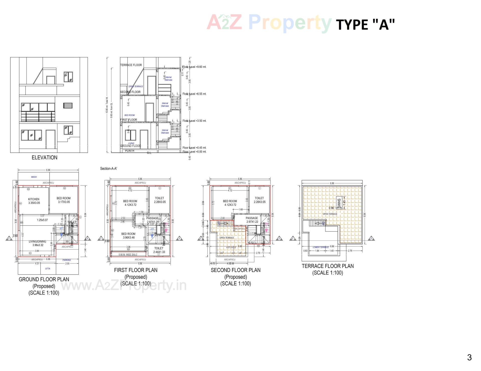 Layout of real estate project 7x Sparsh Villa located at Zadeshwar, Bharuch, Gujarat
