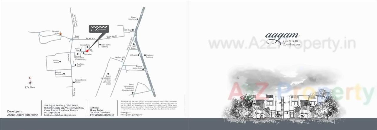  of real estate project Aagam Residency located at Chavaj, Bharuch, Gujarat