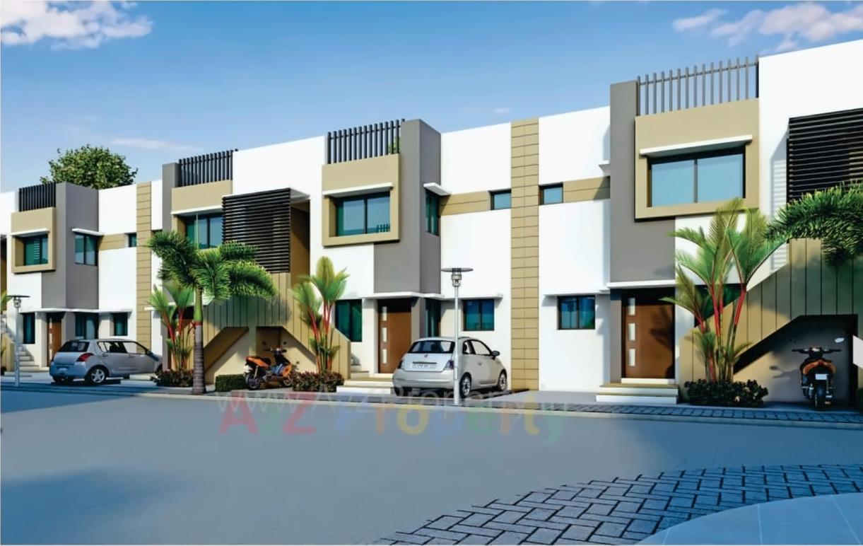 3D Elevation of real estate project Aagam Residency located at Chavaj, Bharuch, Gujarat