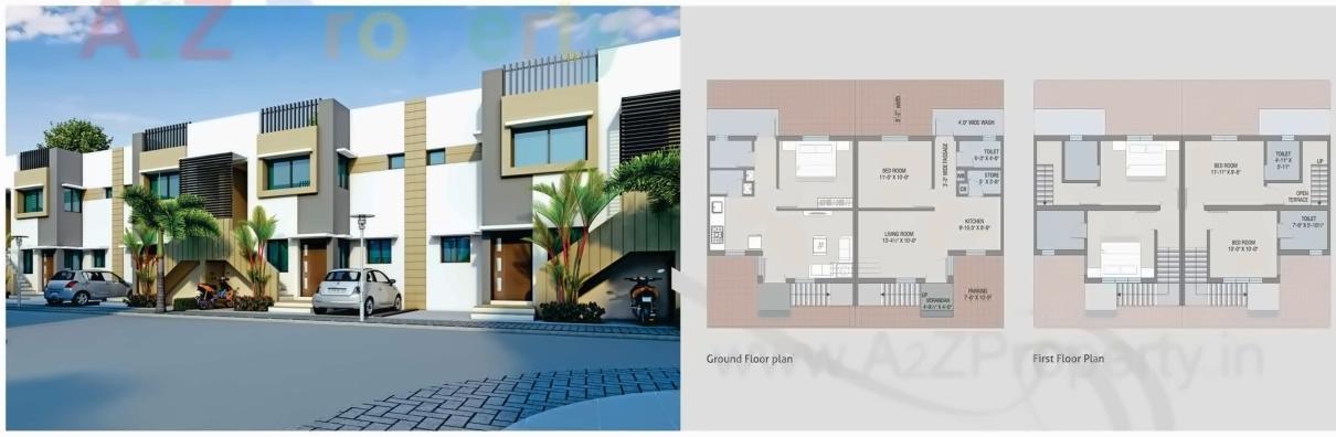 Layout of real estate project Aagam Residency located at Chavaj, Bharuch, Gujarat