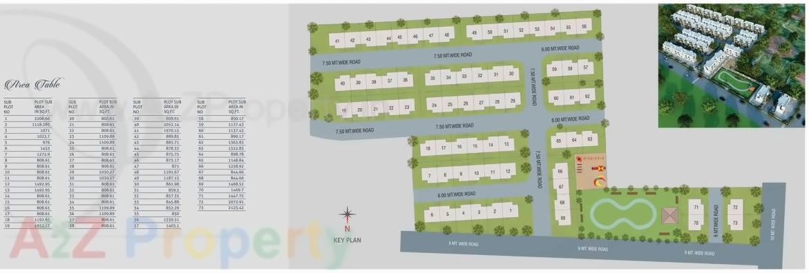Layout of real estate project Aagam Residency located at Chavaj, Bharuch, Gujarat