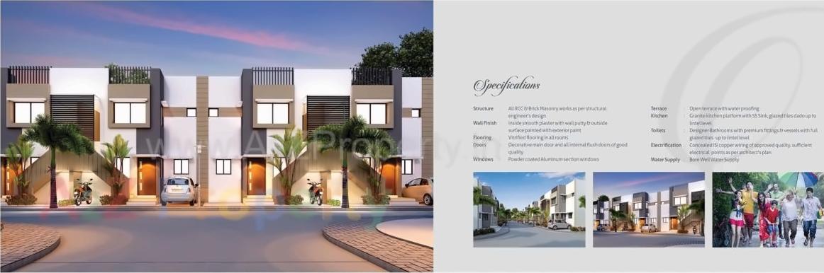 3D Elevation of real estate project Aagam Residency located at Chavaj, Bharuch, Gujarat