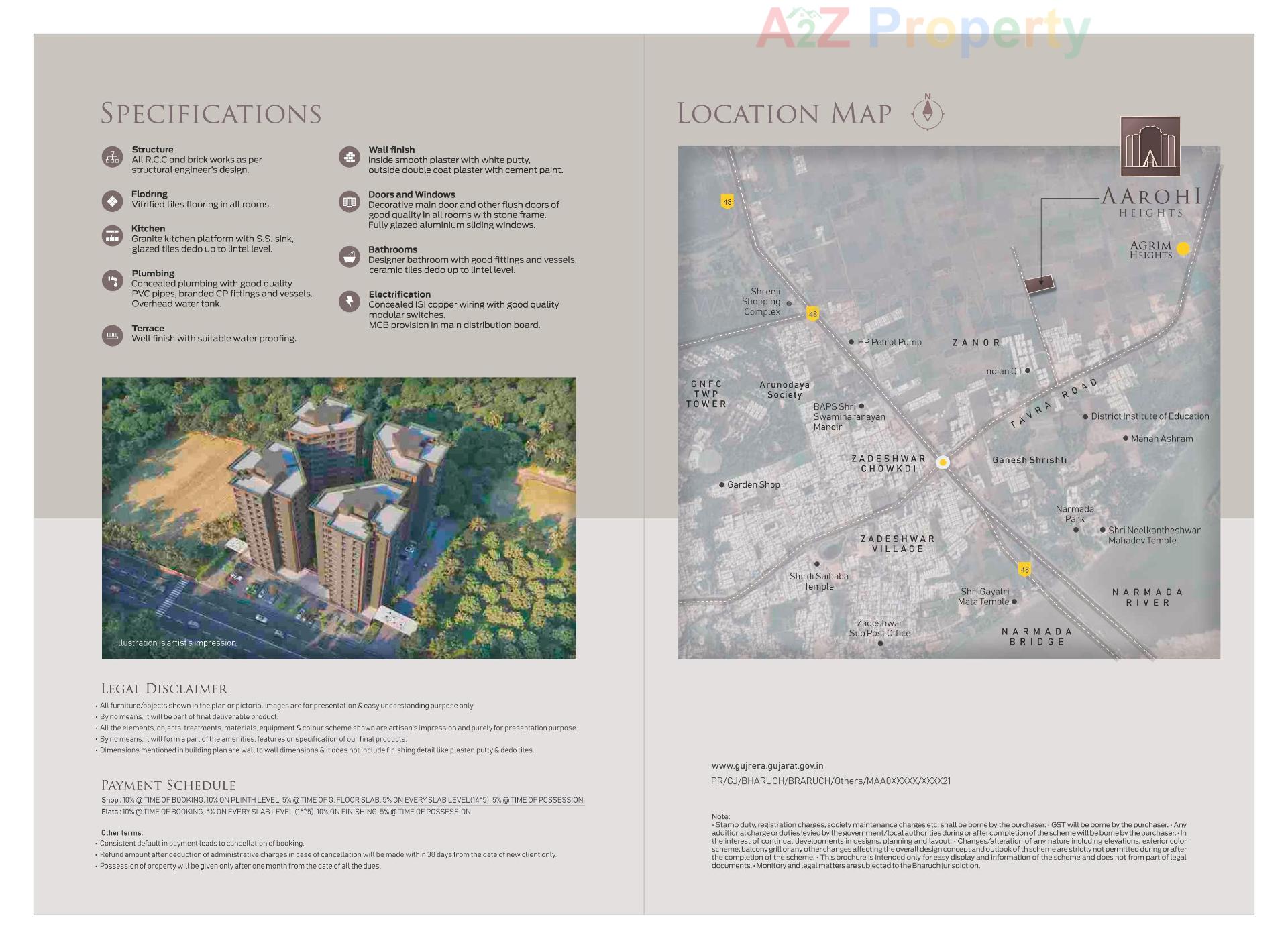  of real estate project Aarohi Heights located at Tavara, Bharuch, Gujarat