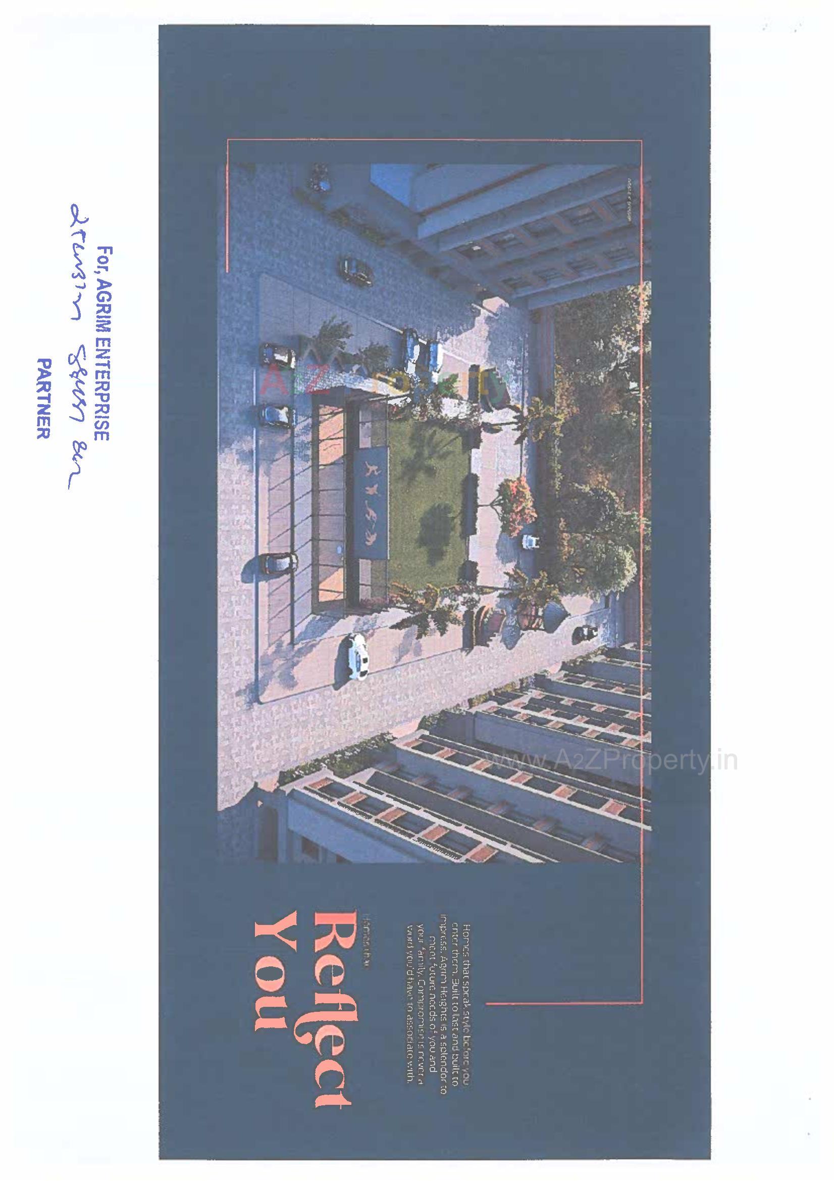 3D Elevation of real estate project Agrim Heights located at Tavra, Bharuch, Gujarat