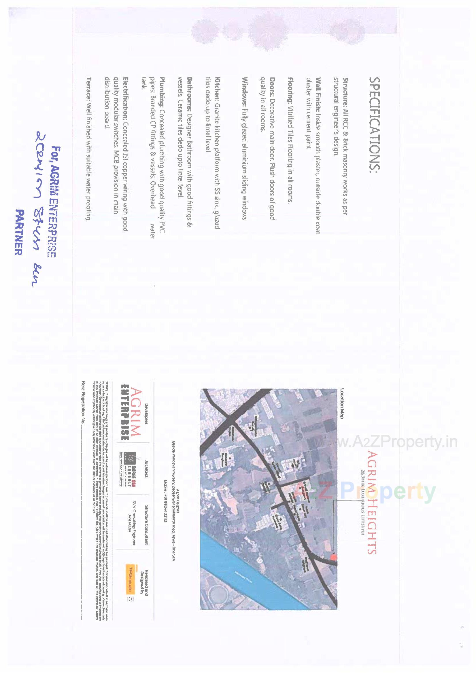  of real estate project Agrim Heights located at Tavra, Bharuch, Gujarat