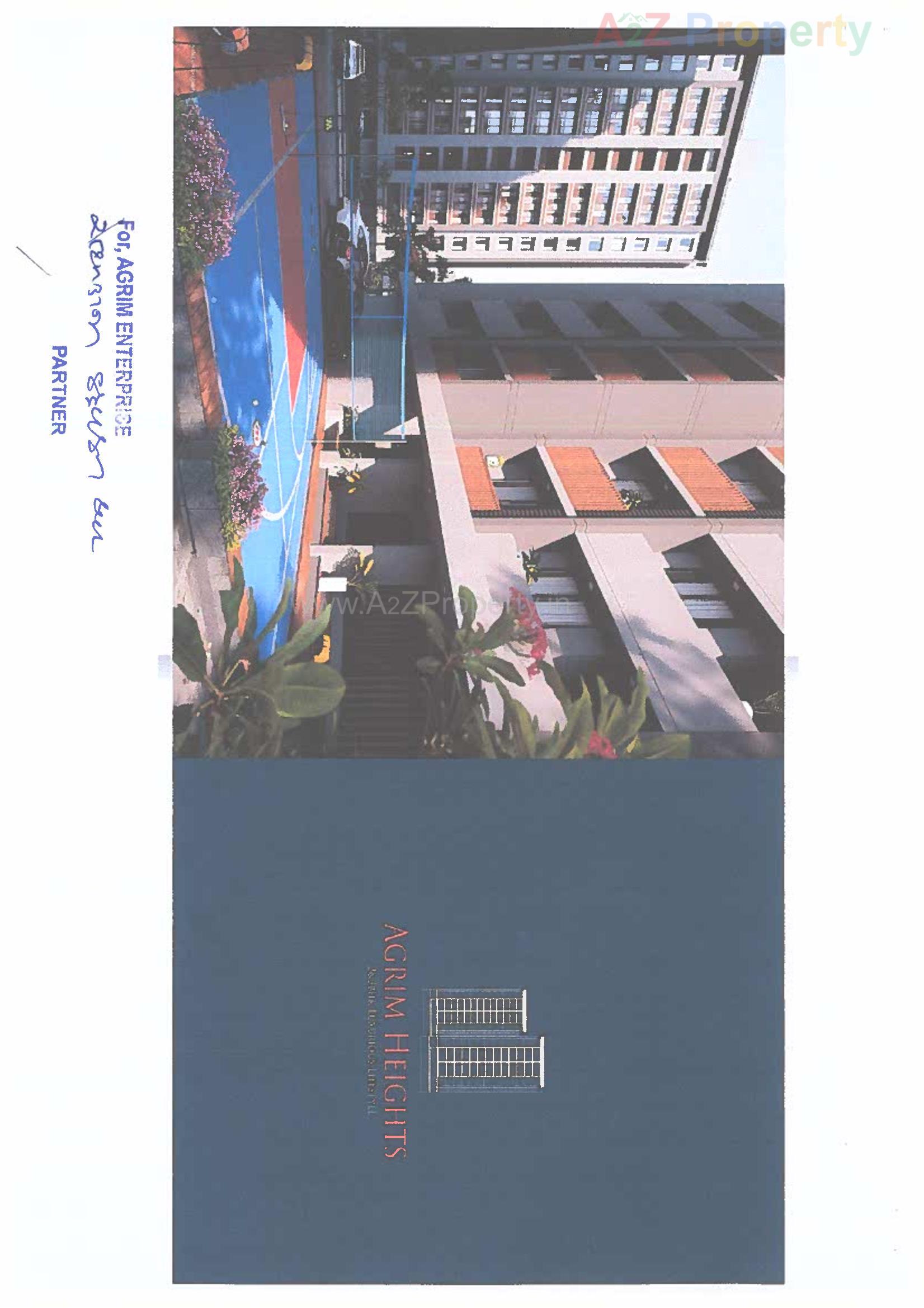 3D Elevation of real estate project Agrim Heights located at Tavra, Bharuch, Gujarat