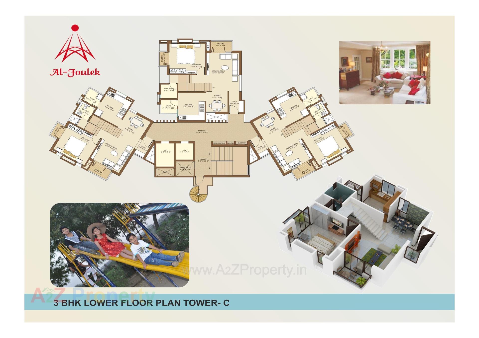 Layout of real estate project Al Foulek located at Dungri, Bharuch, Gujarat