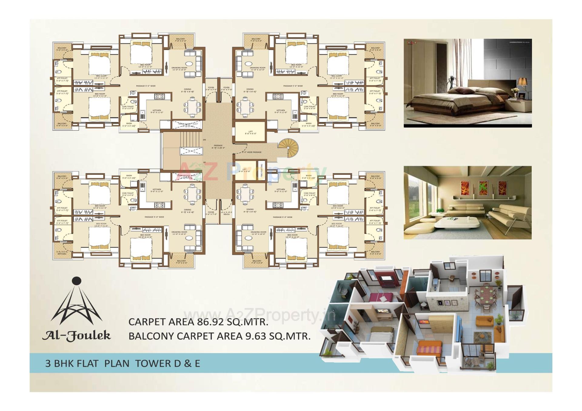 Layout of real estate project Al Foulek located at Dungri, Bharuch, Gujarat