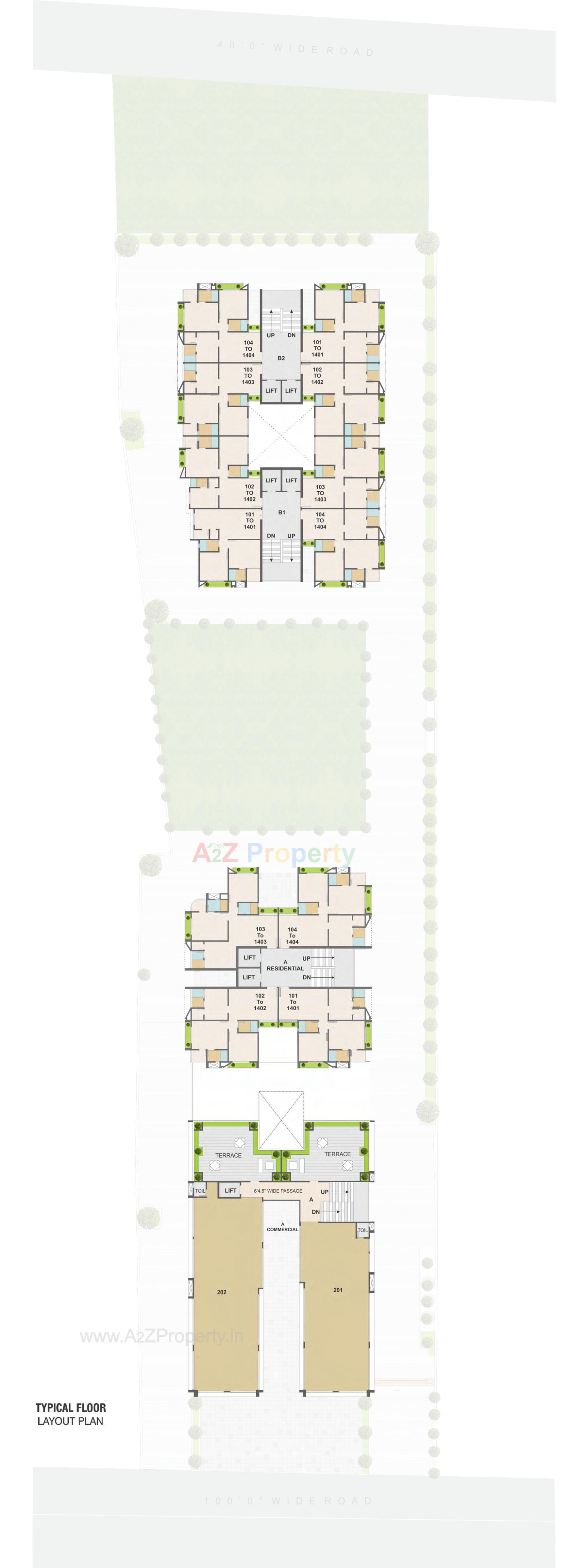 Layout of real estate project Al Karim Heights located at Vejalpur, Bharuch, Gujarat