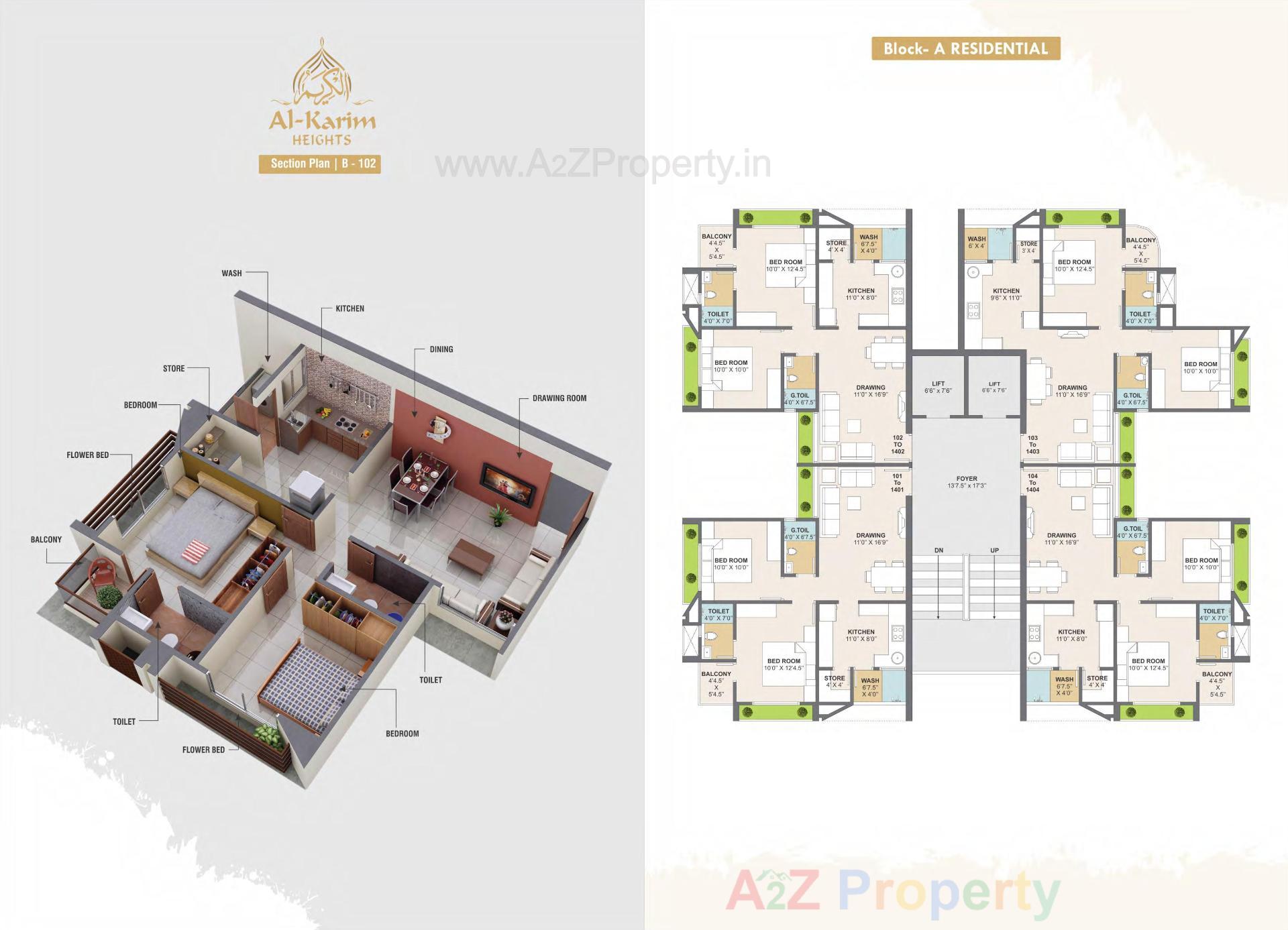 Layout of real estate project Al Karim Heights located at Vejalpur, Bharuch, Gujarat