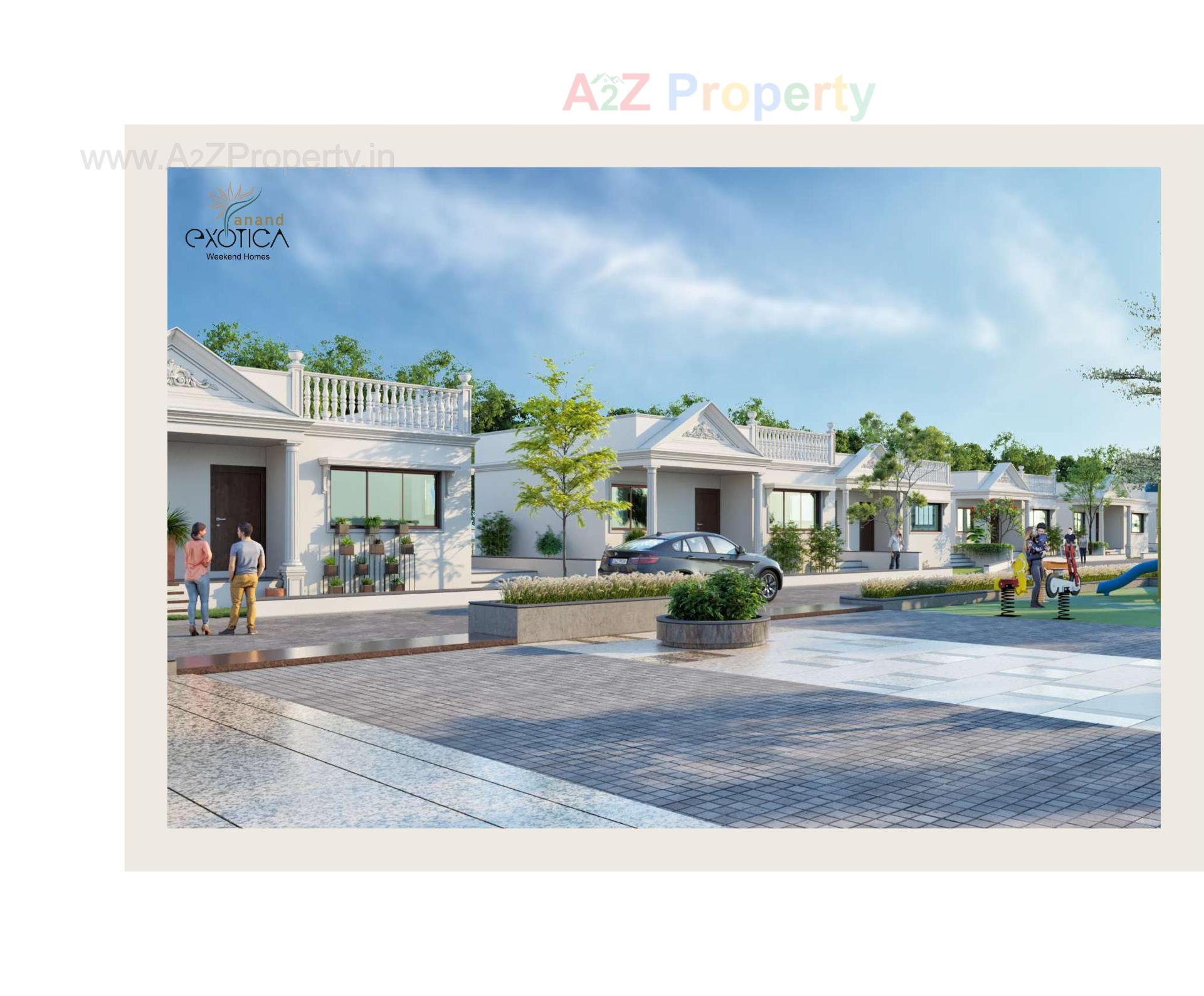 3D Elevation of real estate project Anand Exotica located at Haldarva, Bharuch, Gujarat