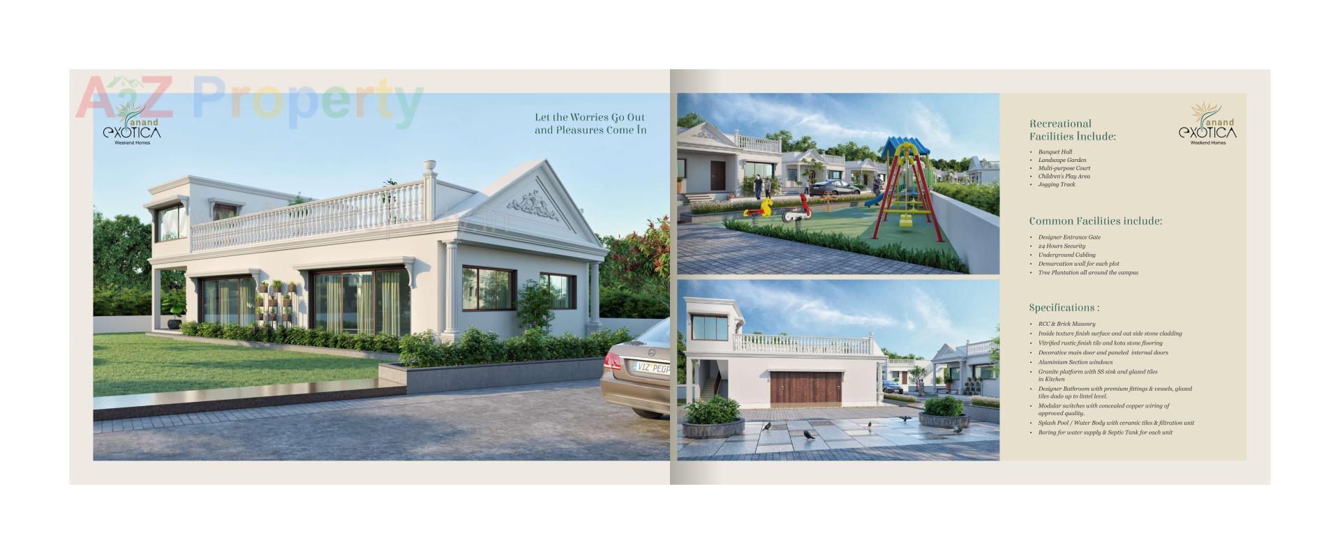 3D Elevation of real estate project Anand Exotica located at Haldarva, Bharuch, Gujarat