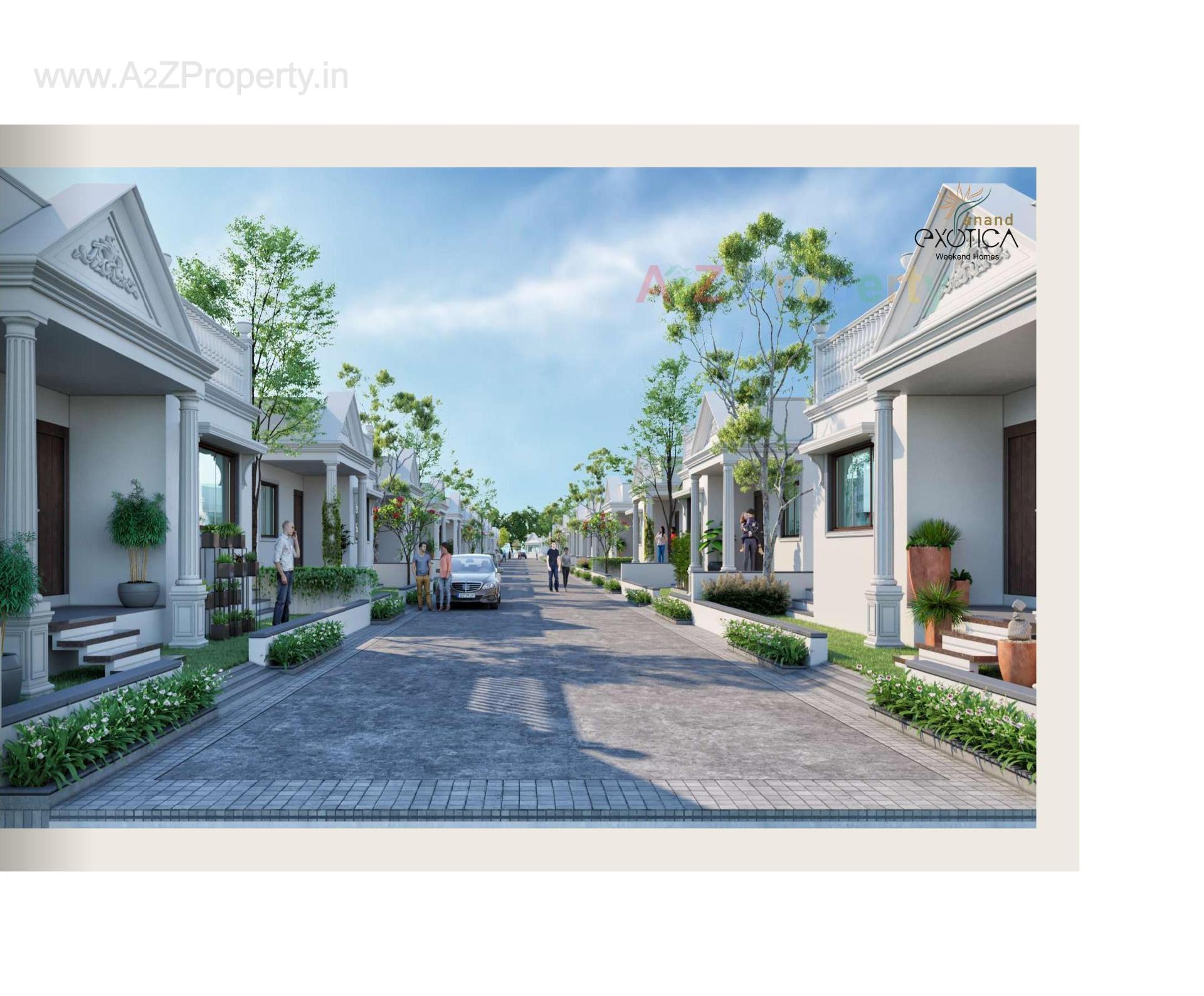 3D Elevation of real estate project Anand Exotica located at Haldarva, Bharuch, Gujarat