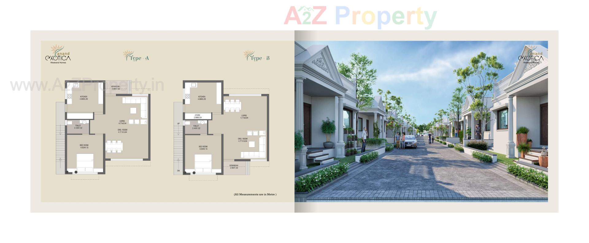 Layout of real estate project Anand Exotica located at Haldarva, Bharuch, Gujarat