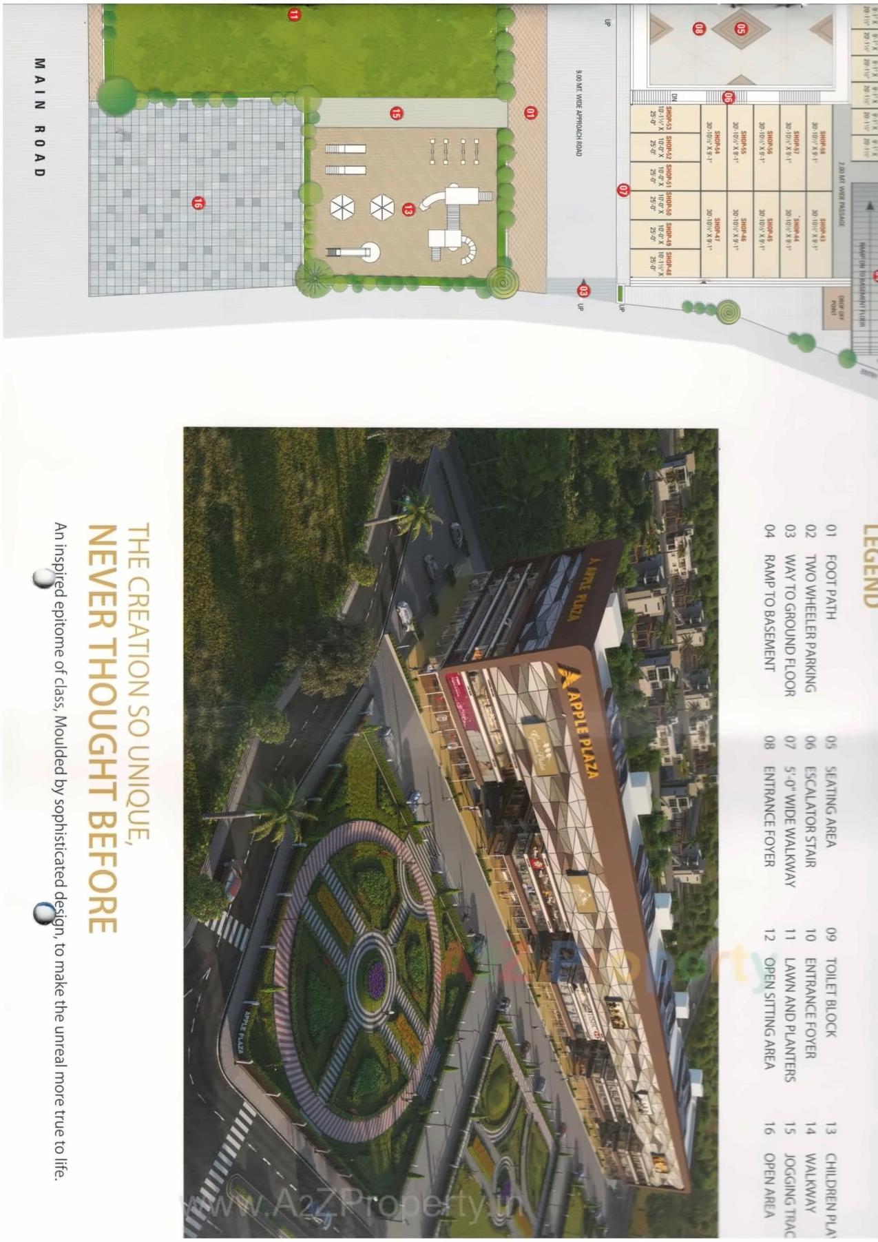 Layout of real estate project Apple Plaza located at Bhadkodara, Bharuch, Gujarat