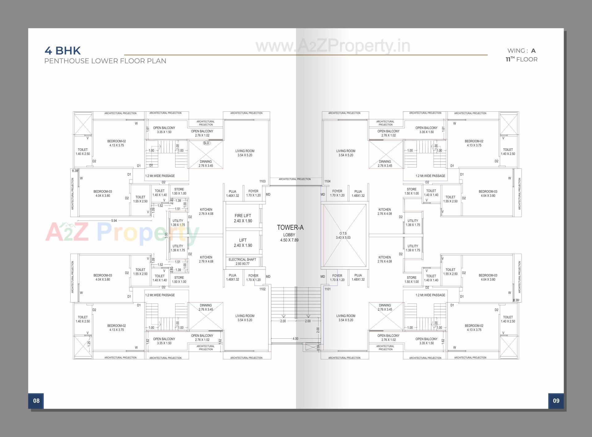 Layout of real estate project Aries Signature located at Zadeshwar, Bharuch, Gujarat