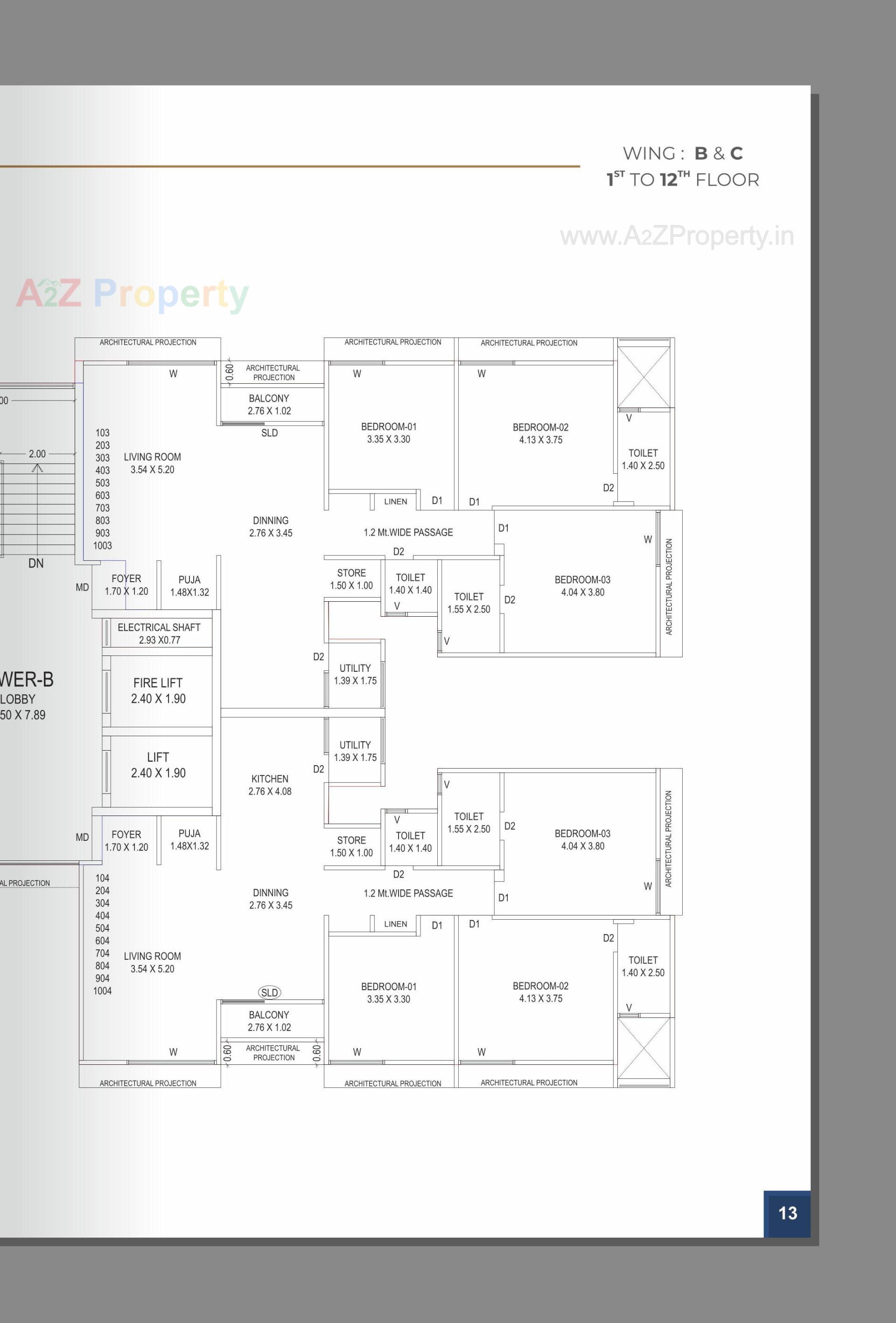 Layout of real estate project Aries Signature located at Zadeshwar, Bharuch, Gujarat