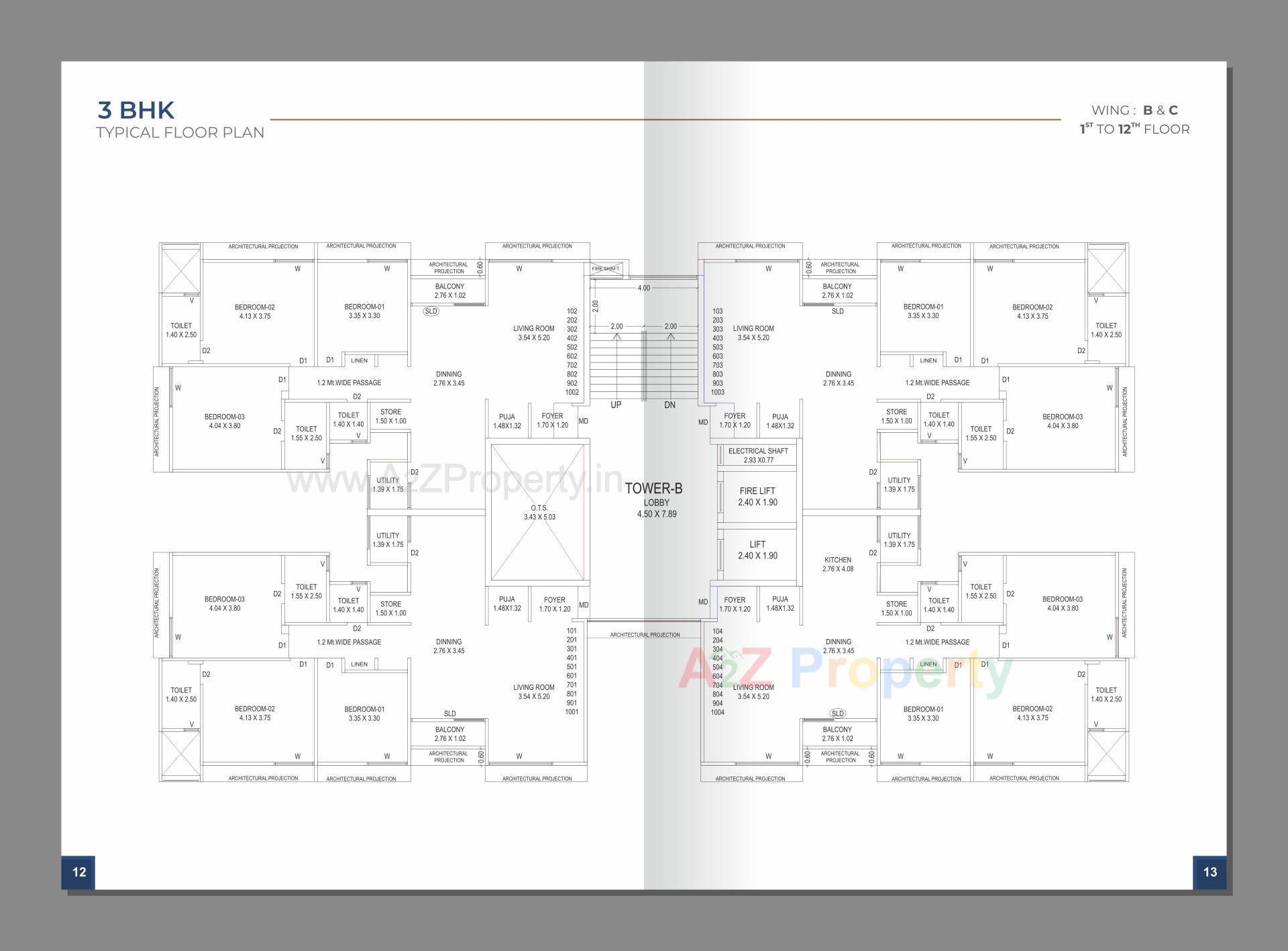 Layout of real estate project Aries Signature located at Zadeshwar, Bharuch, Gujarat