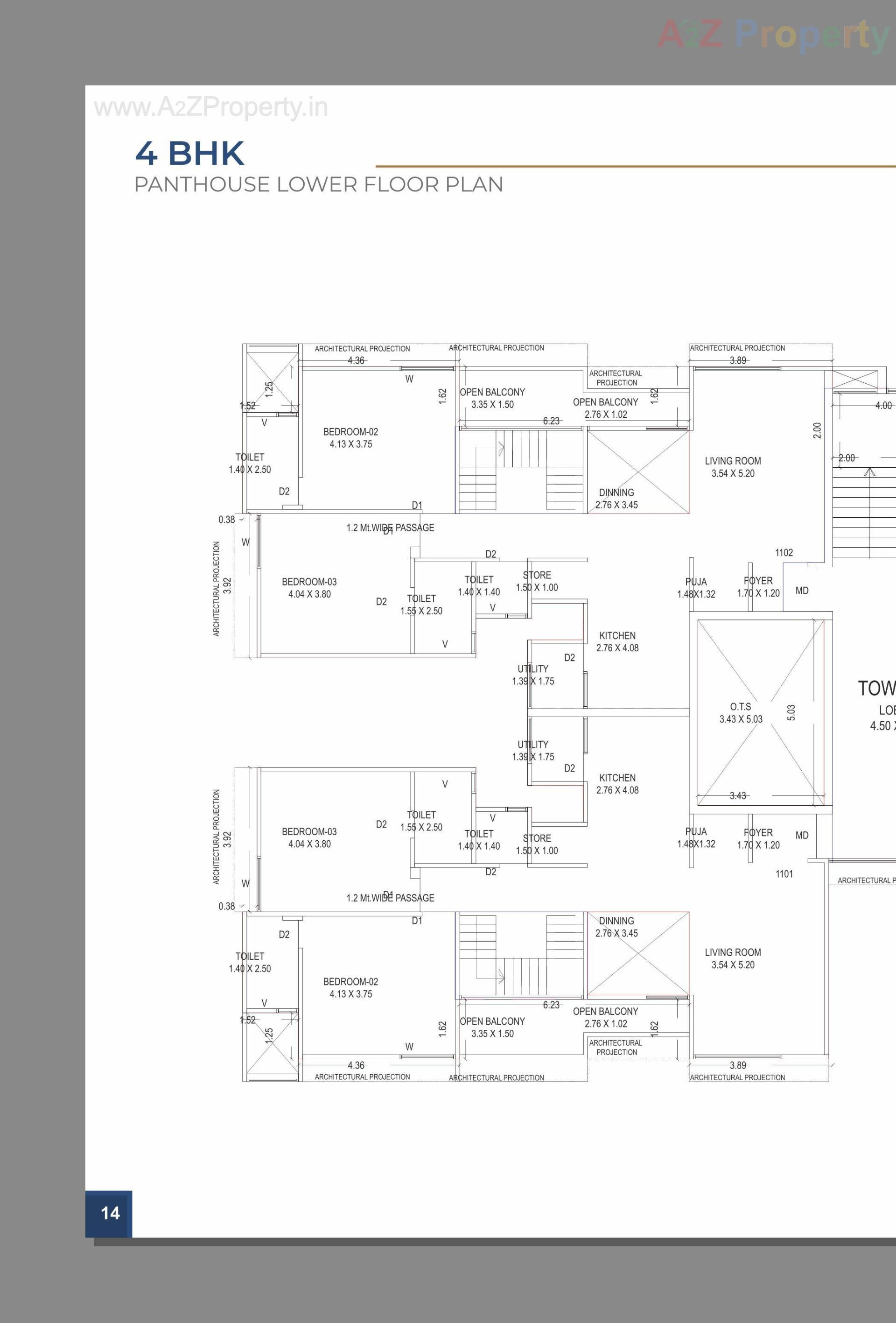Layout of real estate project Aries Signature located at Zadeshwar, Bharuch, Gujarat