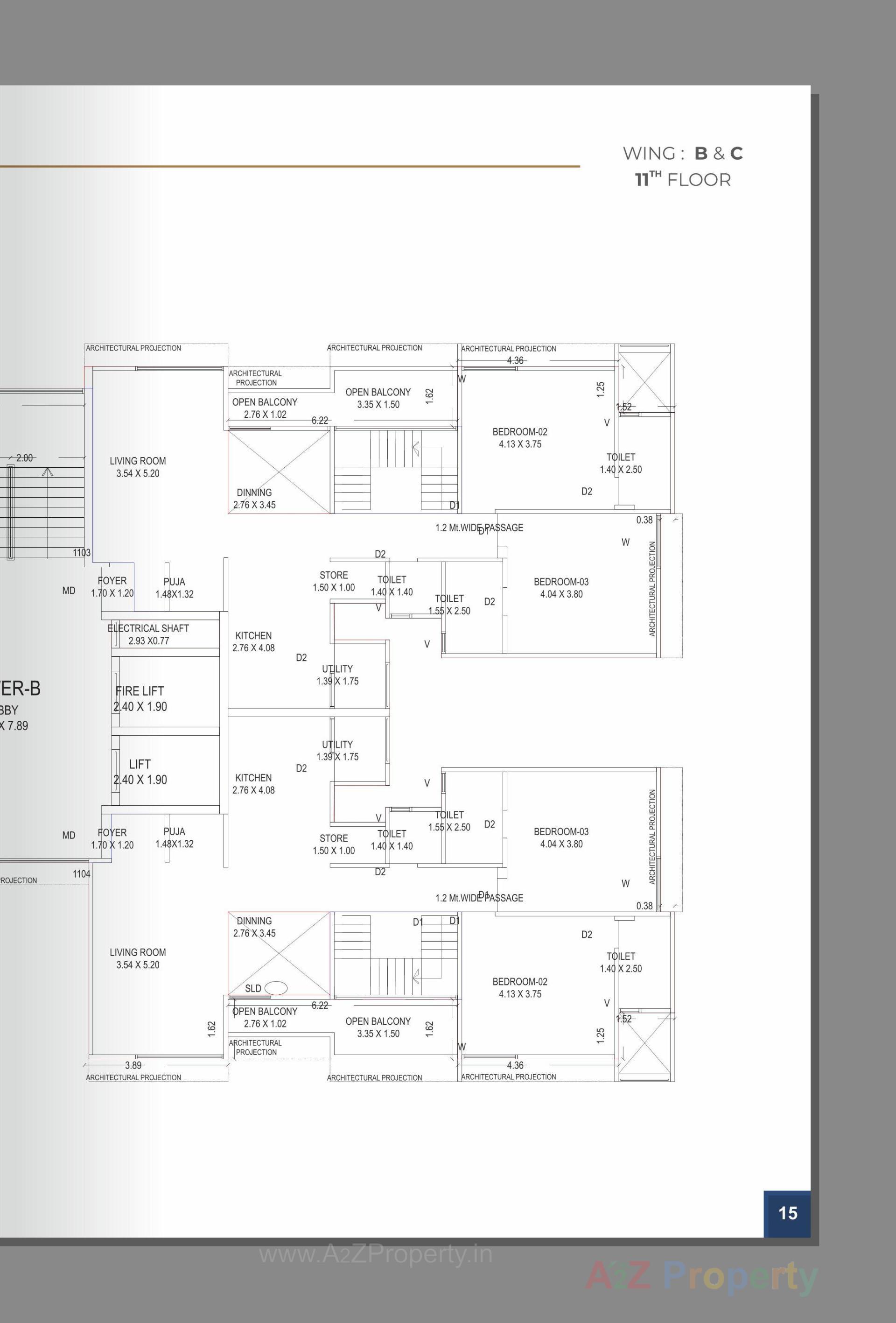Layout of real estate project Aries Signature located at Zadeshwar, Bharuch, Gujarat
