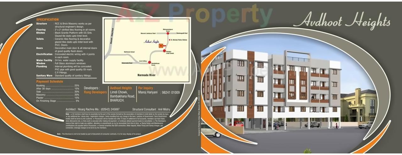  of real estate project Avdhoot Heights located at Bharuch, Bharuch, Gujarat
