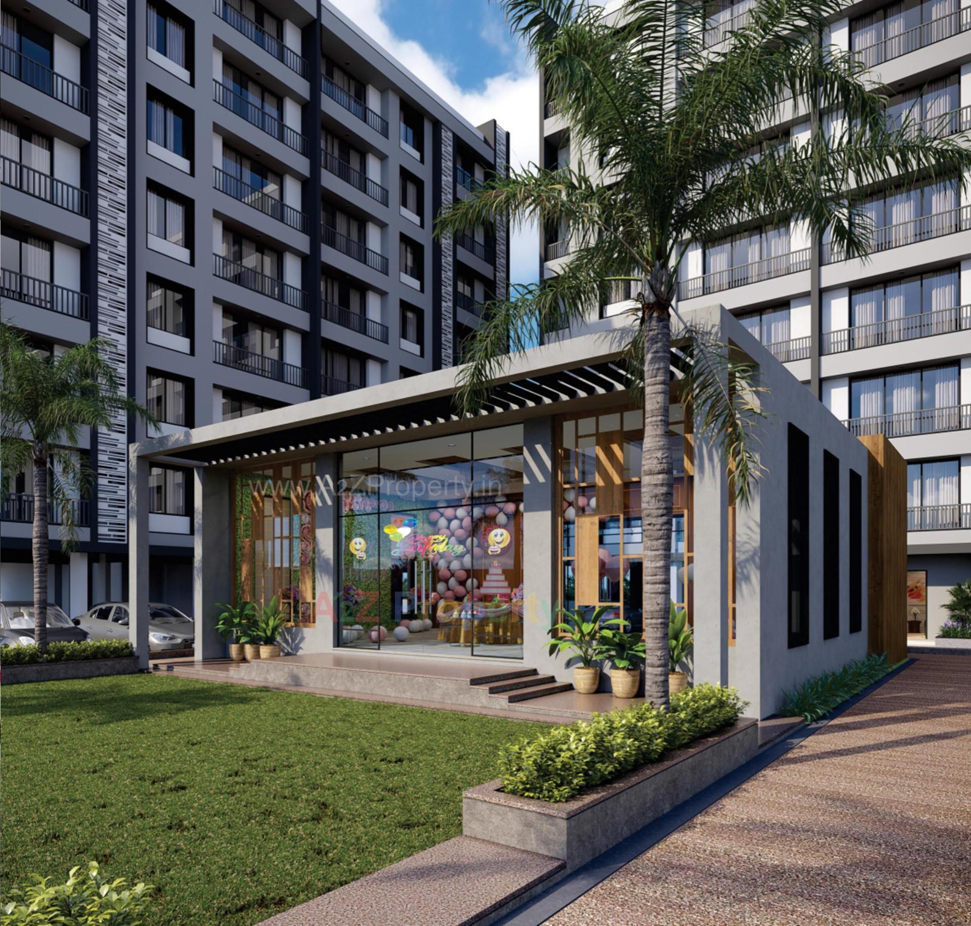 3D Elevation of real estate project Celebration Heights located at Kosamdi, Bharuch, Gujarat