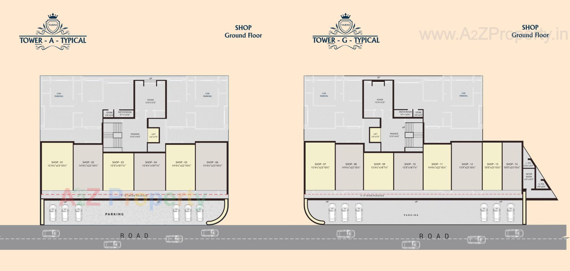 Layout of real estate project Celebration Heights located at Kosamdi, Bharuch, Gujarat