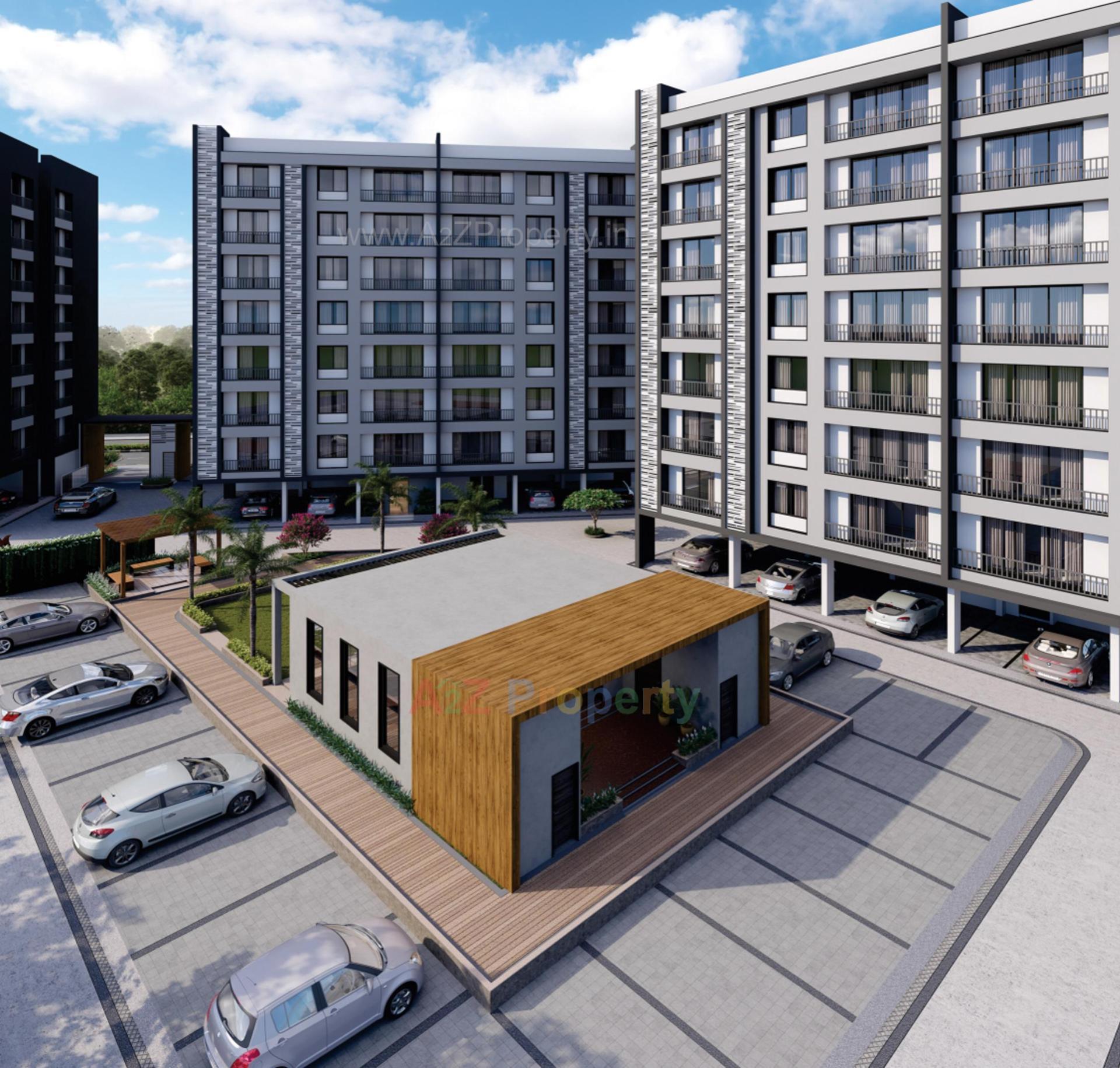 3D Elevation of real estate project Celebration Heights located at Kosamdi, Bharuch, Gujarat